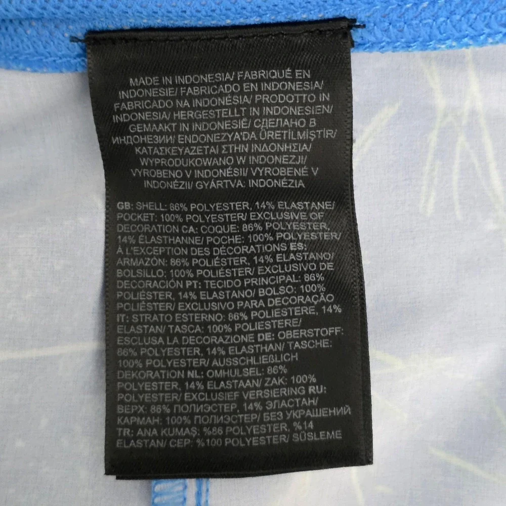 The North Face Men Blue‎ Green Wander Active Hiking Shorts Zipper Pocket Sz XL